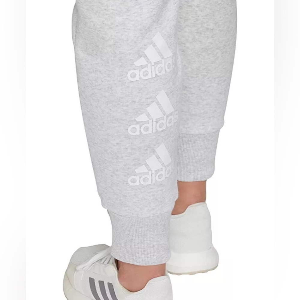 adidas Women's Gray Stacked pant - Picture 5 of 5
